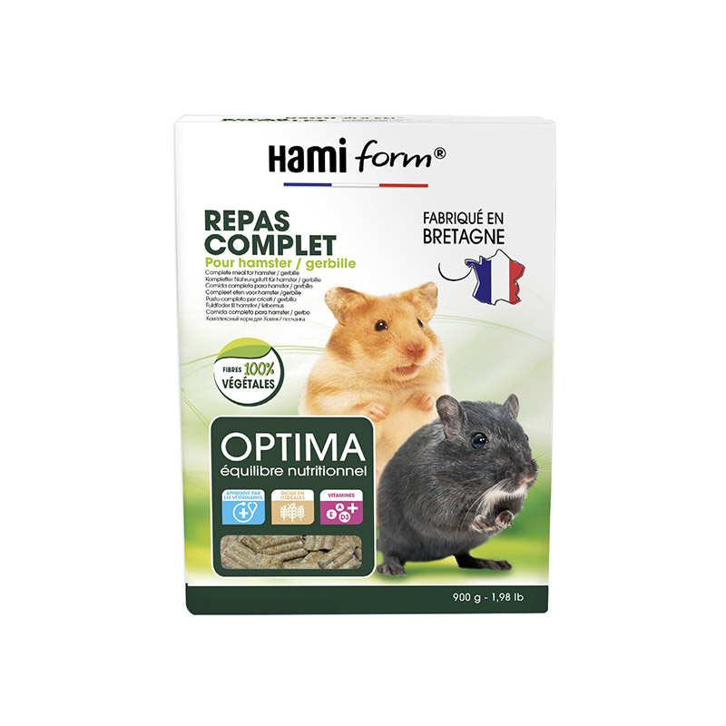 Optima - repas complet hamster / gerbille - 900 gr - Hamiform