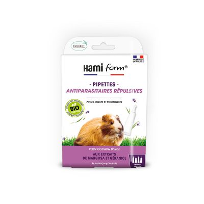 Pipettes antiparasitaires bio pour cochon d'inde - Hamiform