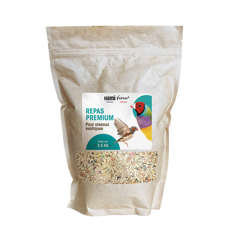 Mélange de graines pour oiseaux exotiques - Premium Food - 2,5 kg - Hamiform