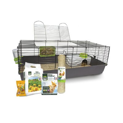 cage pour lapin + pack produits
